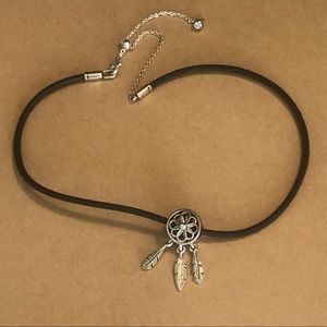 Pandora Jewelry - Pandora - Black Leather Choker and Charm Pandora Jewelry - Pandora - Black Leather Choker and Charm